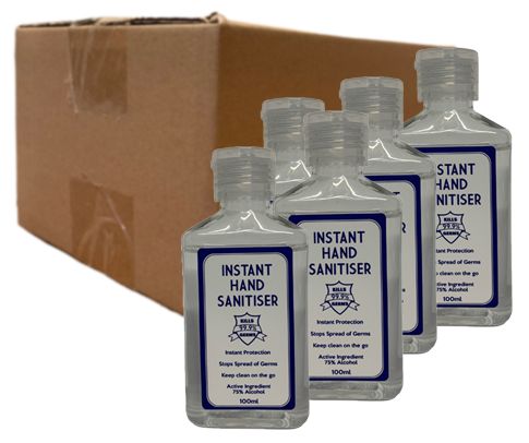 Bulk Hand Sanitiser 100ml Bottles - Travel Size 75% Alcohol Sanitiser