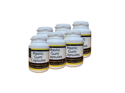 Mastic Gum Capsules 6 Bottle Pack