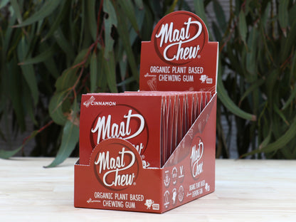 Organic Mastic Resin Cinnamon Chewing Gum Mast Chew Sleeve 8 pcs x 12