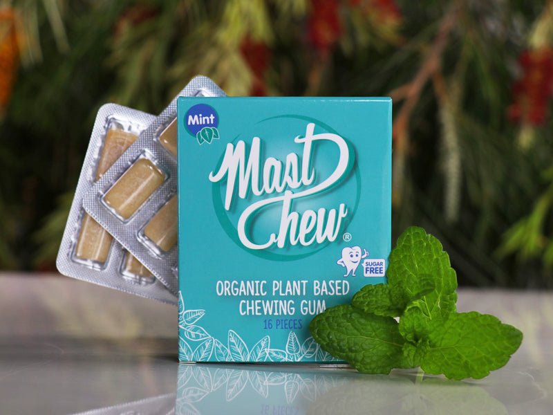 Organic Mastic Resin Mint Chewing Gum Mast Chew Blister Pack (16 pcs)