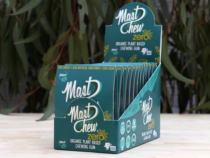 Organic Mastic Resin Chewing Gum Mast Chew Zero Sleeve 8 pcs x 12; Zero calories